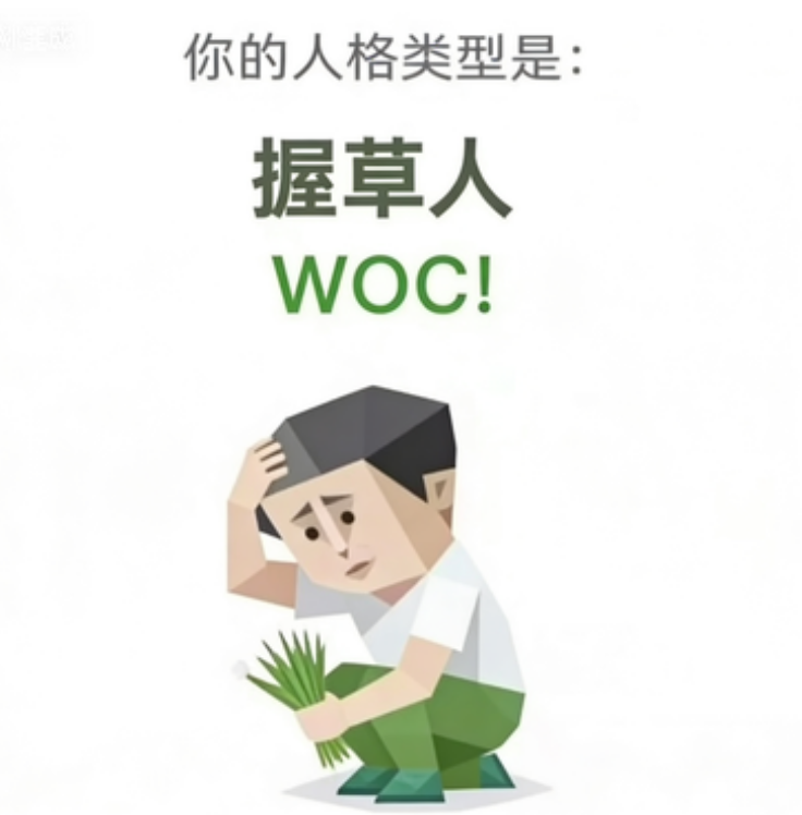SBTI测试人格之握草人